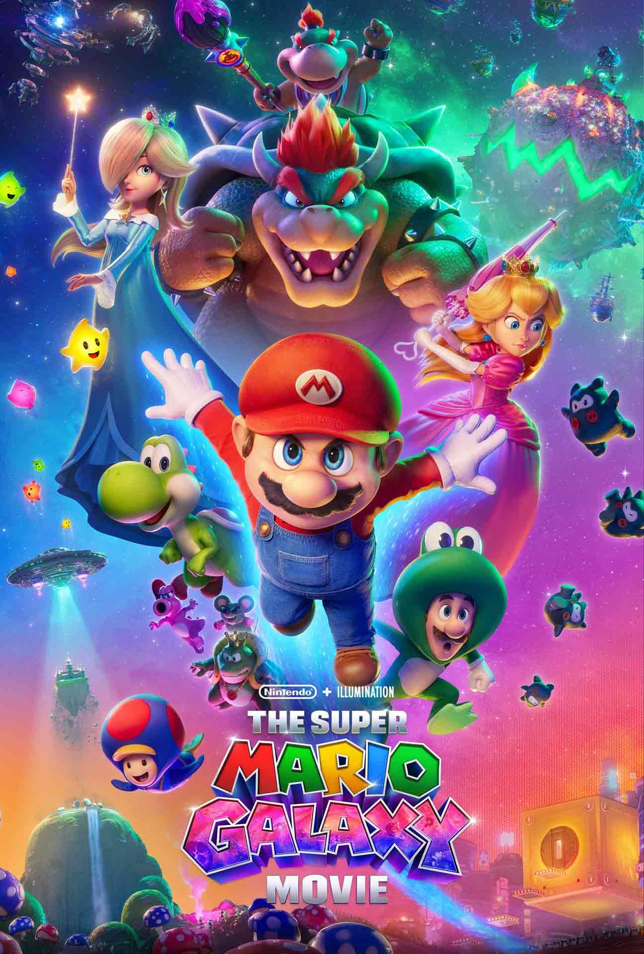 Movie Poster for The Super Mario Galaxy Movie.